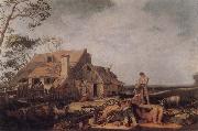 BLOEMAERT, Abraham Landscape with Peasants Resting oil painting reproduction
